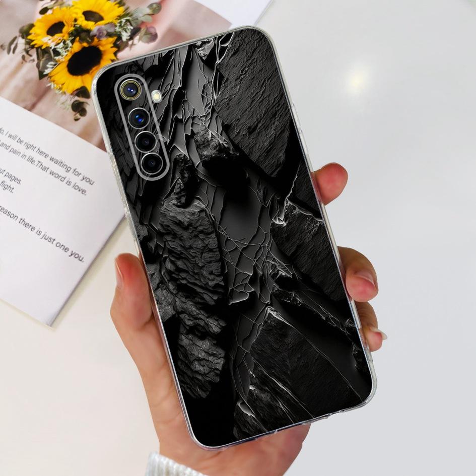 For OPPO Realme 6 Pro Case Fashion Flower Clear Soft Silicone Back Cover For Realme6 Realme 6 Pro 6S 6i 6Pro Realme6s Phone Case