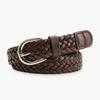 Commuter Belt Women's Non-punching Woven Women's Belt Decorative Dress Jeans Belt