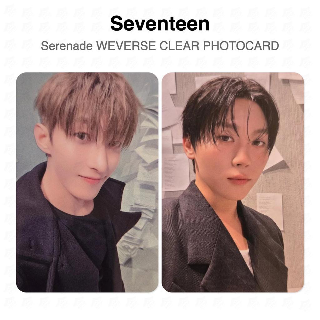 Seventeen Serenade WEVERSE CLEAR PHOTOCARD Official Photocard