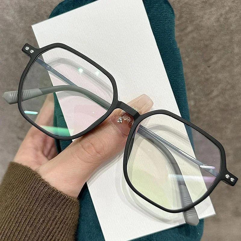 

Neutral New Fashionable Large Frame Myopia Glasses Retro Literary Myopia Glasses Blue Light Blocking Eye Protection Glasses 0