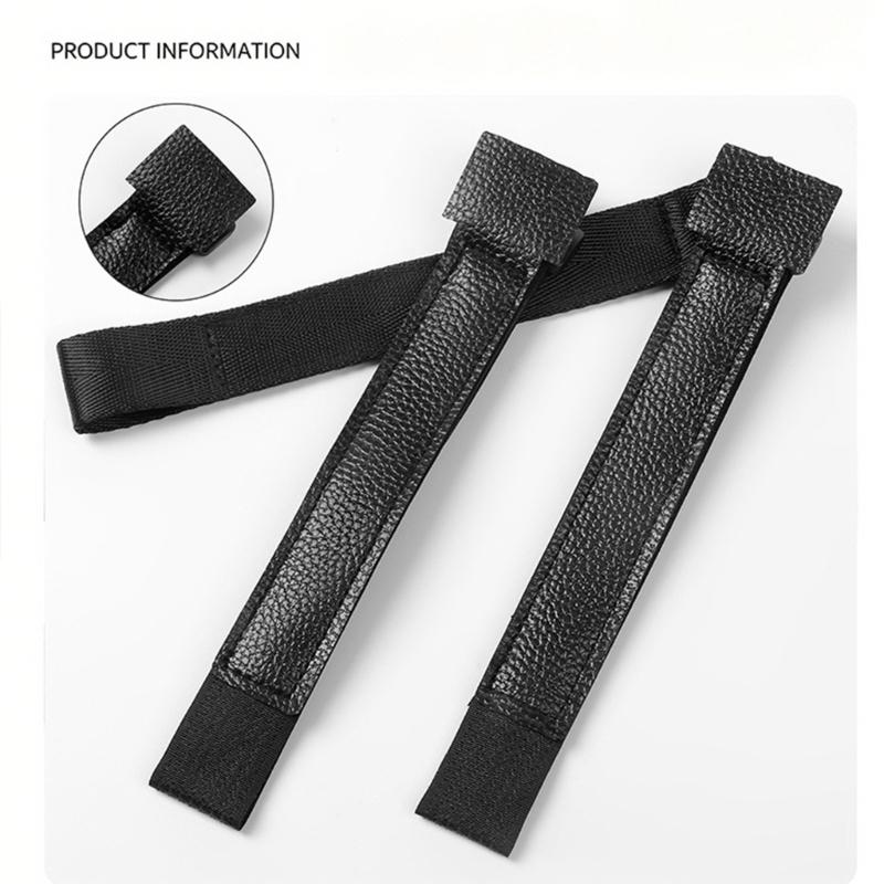 Bike Carry Aid for Upstairs and Loading, PU Grip Handle with Frame Fastener for Common Adult Bikes, Black, Apartment Carry and Garage Storage Support