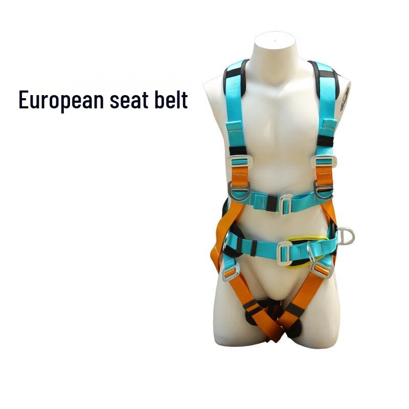 European Standard Adjustable Full-Body Safety Harness 2m
