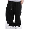 Pantaloni Larghi Taglie Forti Uomo Multitasche Pantaloni Lunghi Tattici Cargo Escursionismo Kaki Pantaloni Casual