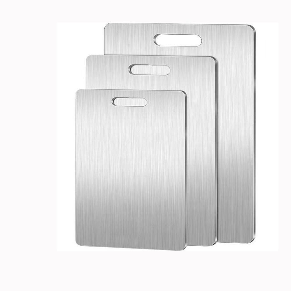 Thickened Antibacterial Stainless Steel Double-sided Cutting Board