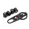 Car Badge Keychain Keyring With Tire Valve Cap Car Accessories For Toyota TRD Logo RAV4 Levin Reiz Corolla Chr Avensis Yaris