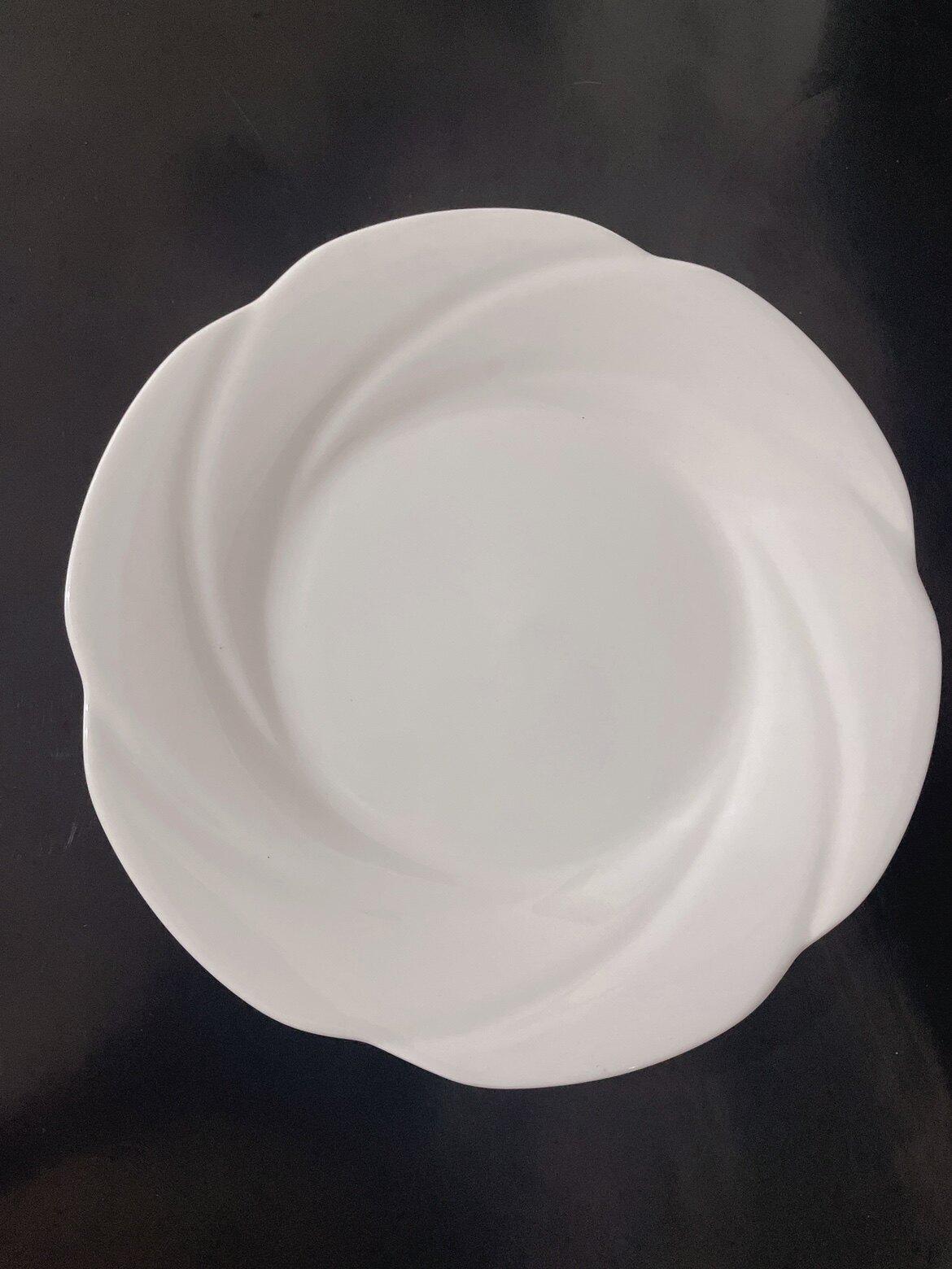 Exquisite Ceramic Dessert Plates - Solid Color Design 8 inch (20 cm)