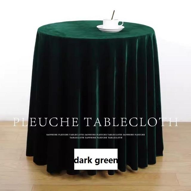 Runder Samt-Tischdecke 100 - 200 cm - Flecken- und Knitterbeständig Waschbare Runde Tischdecke, Polyestergewebe Tischdecke