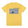 I May Be Stupid Cow on Beach Funny Meme T Shirt Men's Fashion O-Neck Short Sleeve T-shirt Casual Cozy Cotton Oversized T Shirts