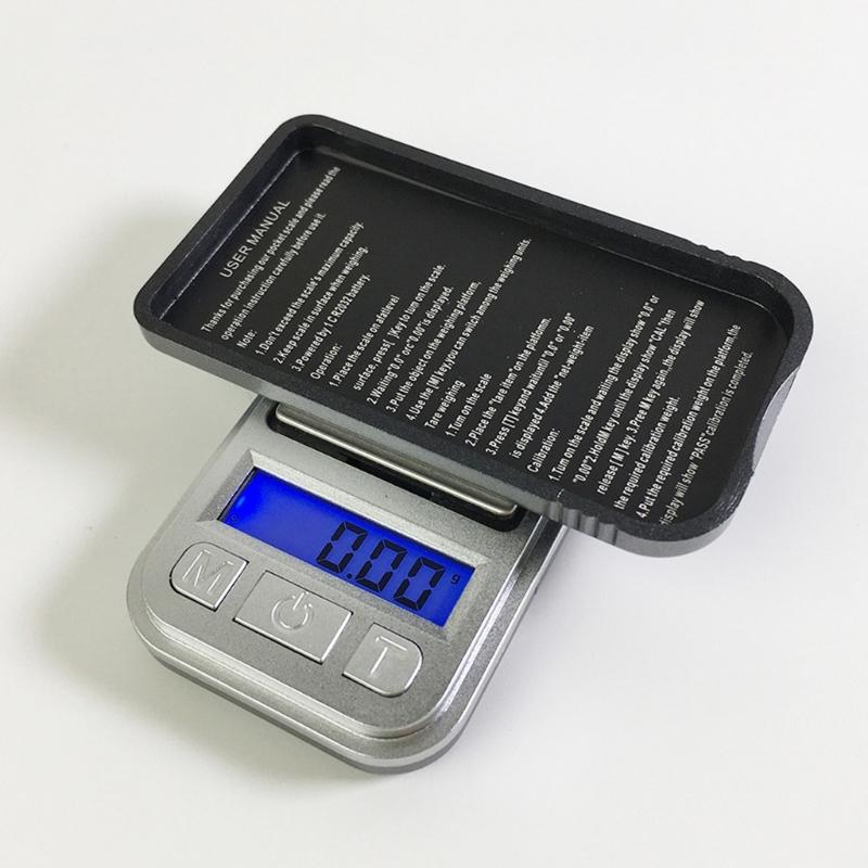 Electronic Jewelry Scale 200G Capacity 0.01G Resolution With Slide Cover Protective And LCD Display For Precise Weighing