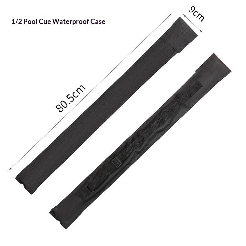 Billiard Cue Shoulder Strap Bag Foldable Storage Case Adjustable Billiard Stick Pouch for 1 2 Cues Pool Game Accessory
