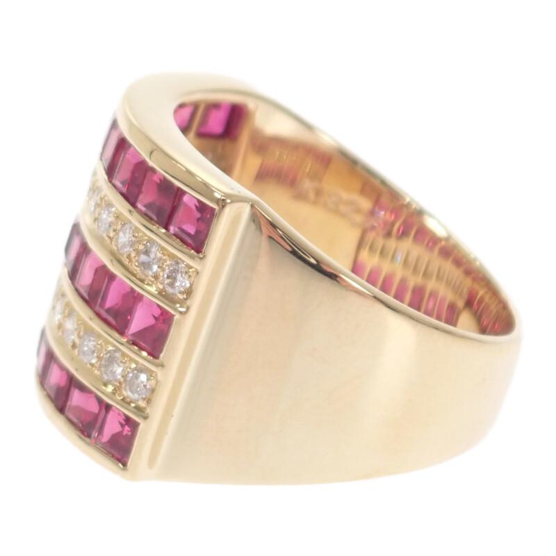 no brand  #12(JP Size) ring K18 yellow gold Women
