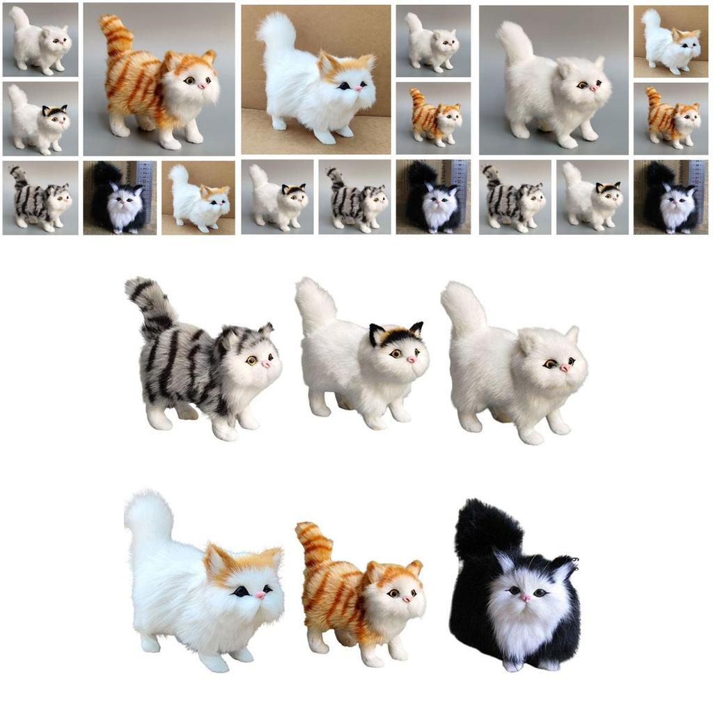 Realistic Plush Cat Toy Soft And Comfortable Decoration For Your Room Or Office 4.7 Inches