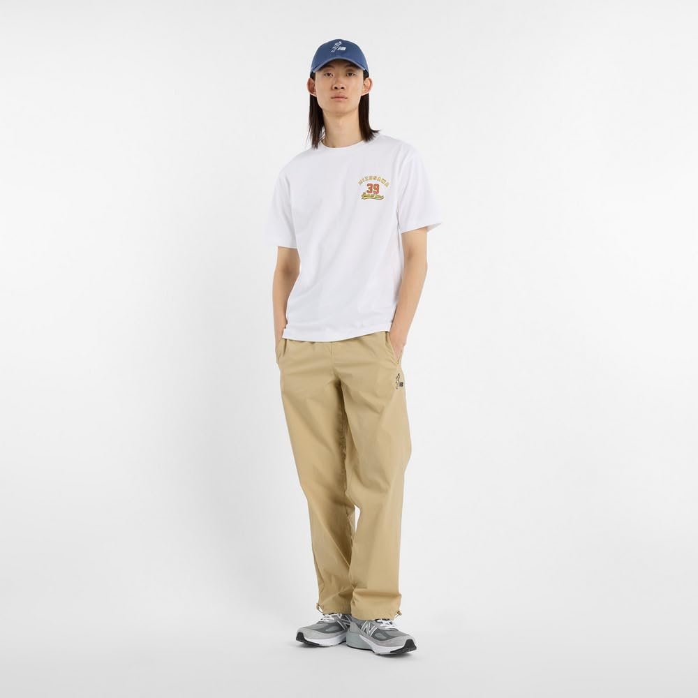 New Balance Shohei Ohtani Memories Short Sleeve Sizes 51747 WT1 Men's T-Shirt, 39" (MT51737 53818) (White)