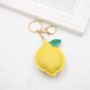 PU Leather PU Leather Hanger Fruit Bag Pendant Lovely Lemon Keychain  Bag Ornament