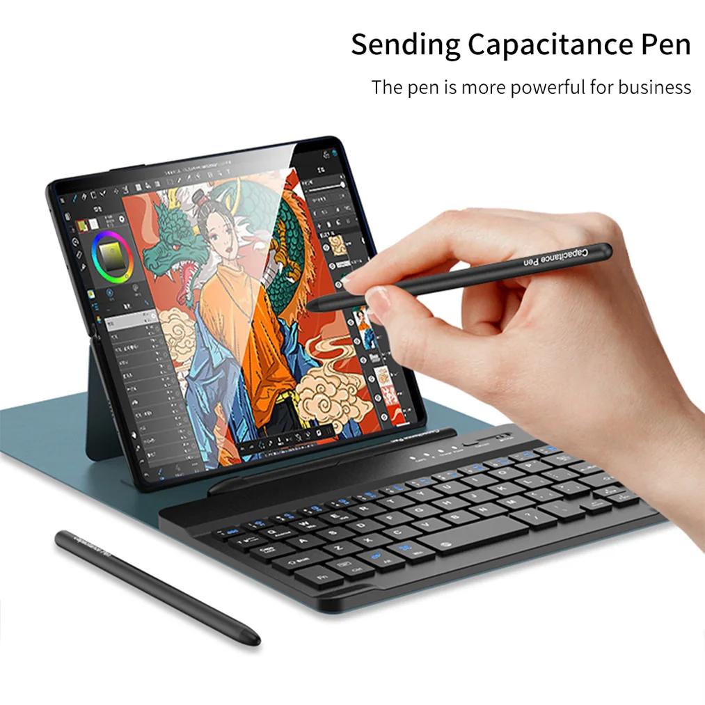 PU Leather Wireless Keyboard Fold Case For Samsung Galaxy Fold 5 4 3 2 Magnetic Fold Stand Cover Keyboard With Mouse Stylus Pen