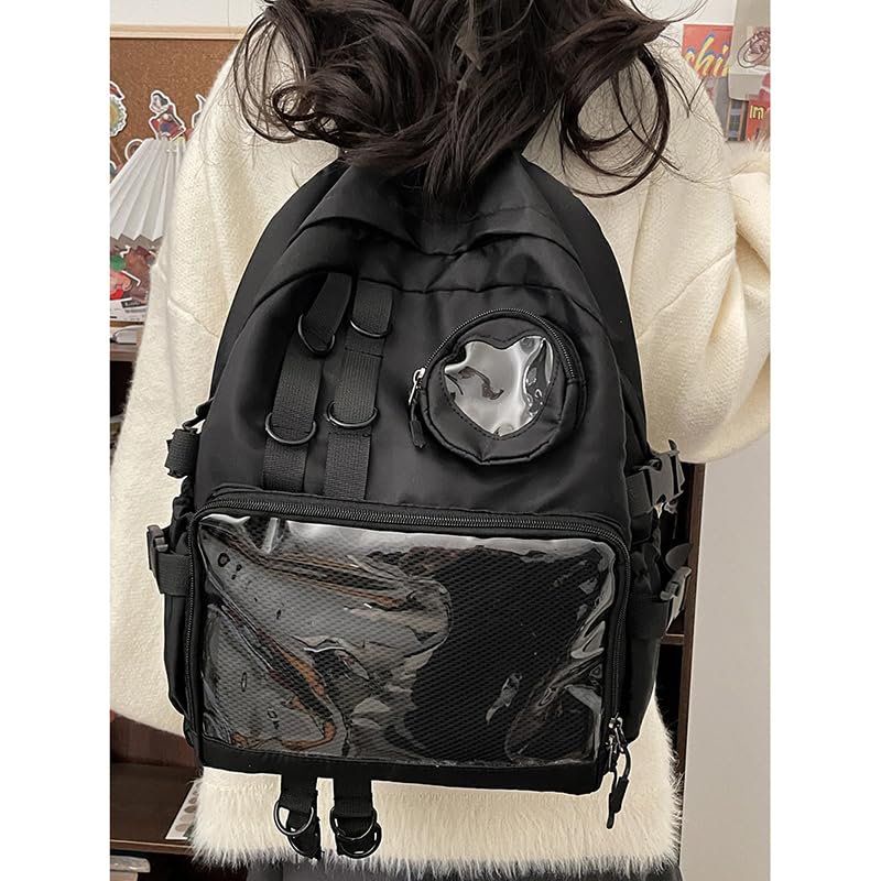 Ita Ita Ita Large Large School Men and Girls Deco Clear JK Otakatsu Goods [RUIZEN] Bag, Backpack, Bag, Lightweight, Capacity, Capacity, Backpack,