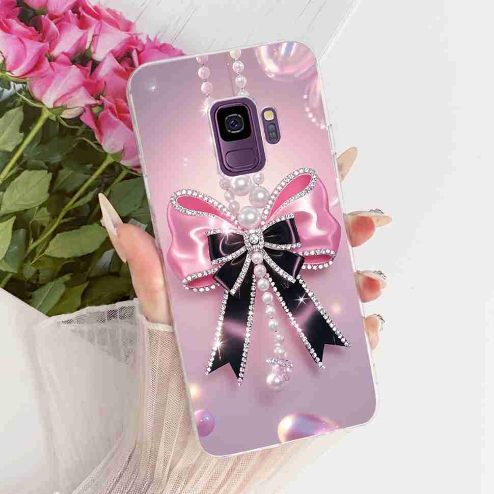 Protective Cases For Samsung Galaxy S9 Plus Soft Silicone Back Cover For Samsung S9Plus S9+ Summer Fresh Butterfly Shell Capa