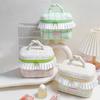 Kawaii Portable Cosmetic Bag Square Toiletry Bag Storage Bag Handheld Cosmetic Case  Ladies