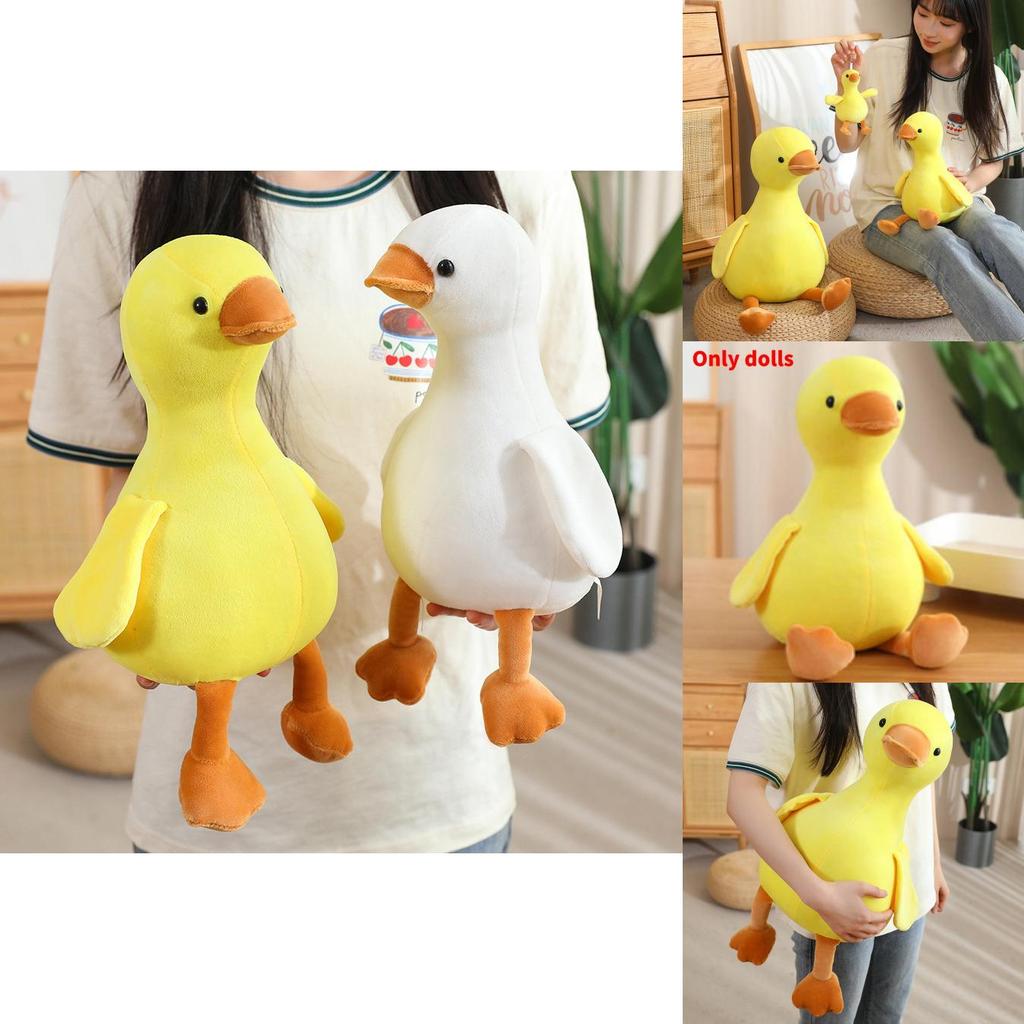 Plush Animal Toy White Duck Soft Stuffed Doll Childrens Comforter Gift