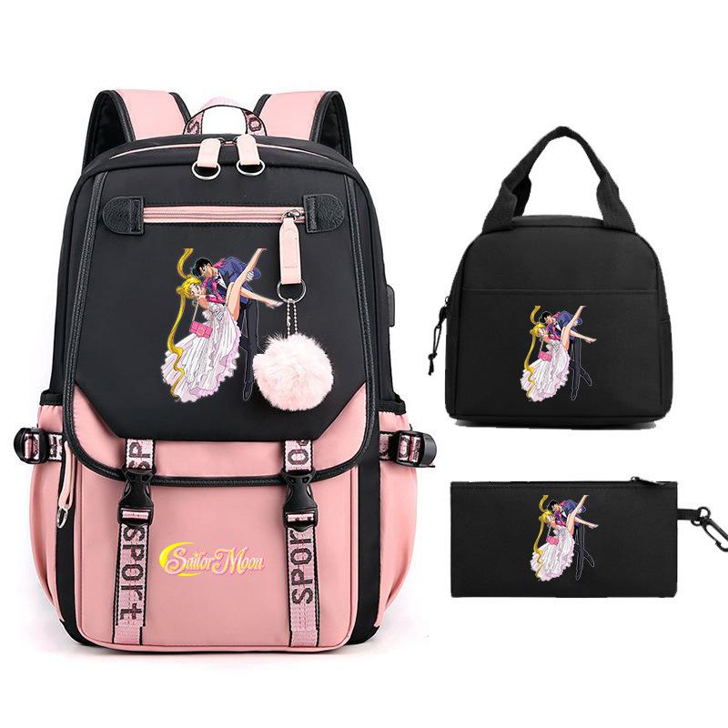 Sailor Moon Cartoon Elementary School Bag Lightweight Junior High School Backpack Women's Large Capacity Travel Bag