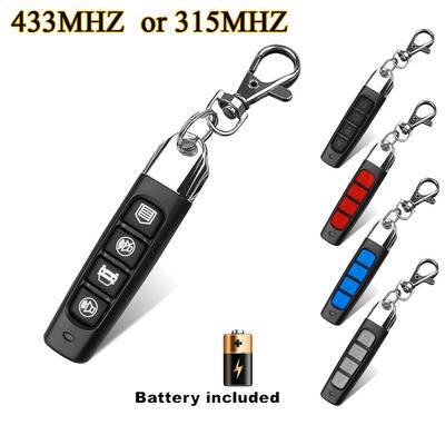 433MHz Long Strip Universal Duplex 4-way Remote Controller with Power Wireless Clone Remote Controller Electric Garage Door Remote Control