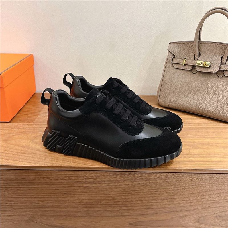 European high-end sports and leisure shoes new breathable simple leather lace-up running trend sports shoes