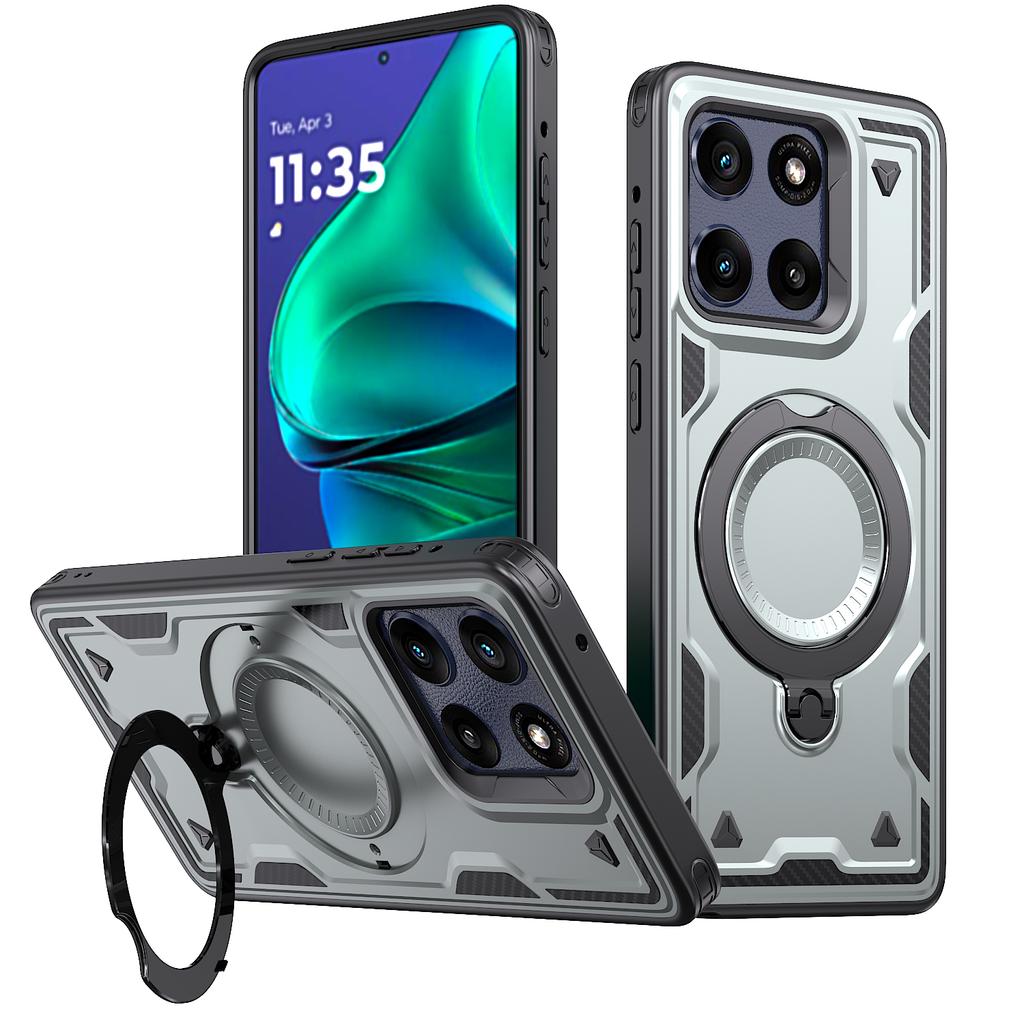 Armor Shockproof Case For Motorola Edge 60 Pro Fusion G Play 2026 Power Stylus 5G 2026 360° Rotating Magnetic Stand Back Cover