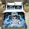 Captain Tsubasa Cartoon Printed Bed Set Duvet Cover Pillowcase Bedding Set Bed Linen Sheet Quilt Cover Full Luxury Birthday Gift