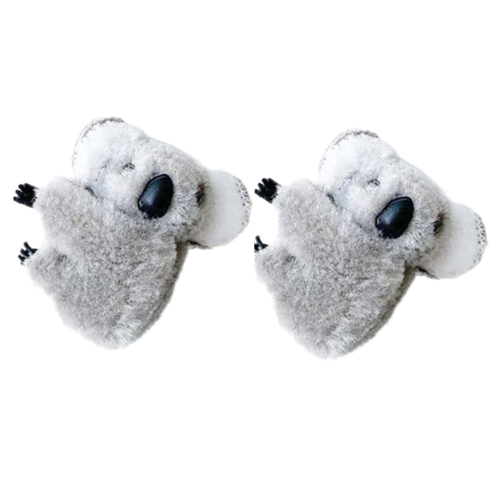 

Cute Koala Hair Clip for Girls Plush Hair Claw Soft and Comfortable Hairpin Strong Grip for Daily Sweet Hairstyles сірий