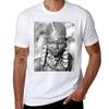 Maasai Krieger Porträt T-Shirt Trendiger Print Kurzarm T-Shirt