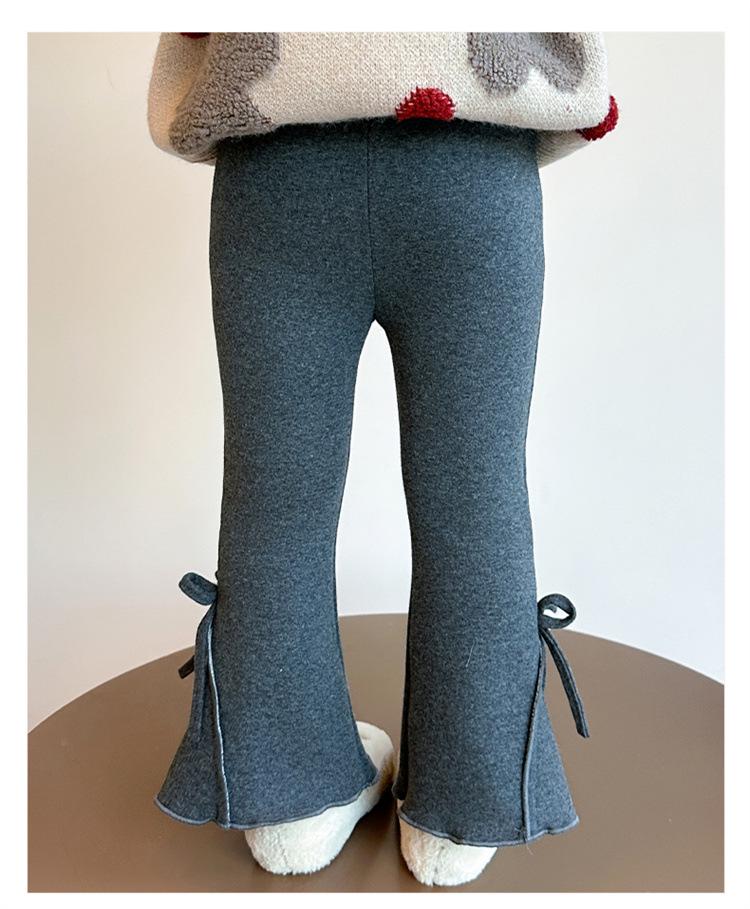 Leggings Invernali da Bambina con Fodera in Pile: Pantaloni spessi alla moda monopezzo per ragazze 2025