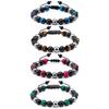 JYL TS Bracelet Men's Beaded  Braided Elastic Boosts Stability & Fortune