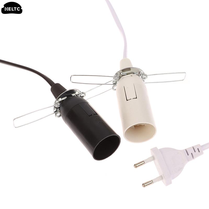 1PCS Salt Lamp Pendant LED Bulb Hang Lamp Suspension Holder EU Plug 1.8m Power Cord Cable E14 Socket Lamp Base With Switch Wire