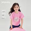 JELLYBABY Girls' Cartoon Short Sleeve T-Shirt