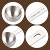 Long Handle Measuring Spoons, 4 Piece 304 Steel Set with 5Ml 10Ml 15Ml 30Ml Labeled Scoops for Deep Ingredient Container