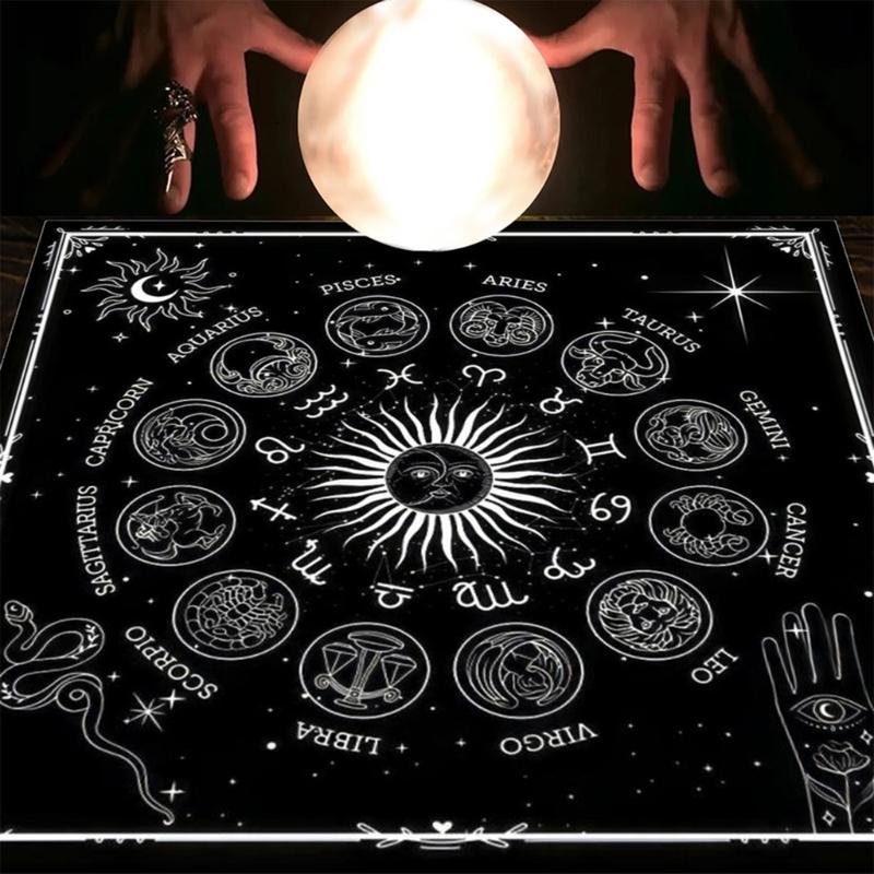 Tarot Card Tablecloth Altars Cloth 12 Constellations Tablecloth Home Decors