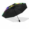 1pc Yin Yang Symbol Automatic Folding Umbrella, Portable Collapsible Design, 8-Rib Iron Frame, Outdoor Accessory yy250905088