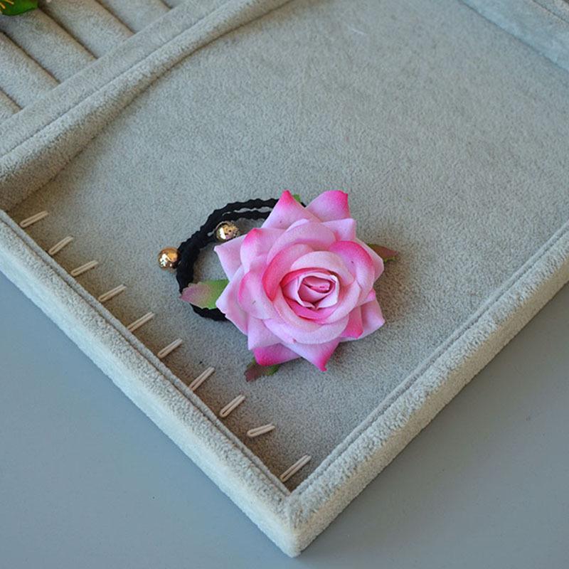 Barrette latérale rose rouge vintage pour spectacles de danse