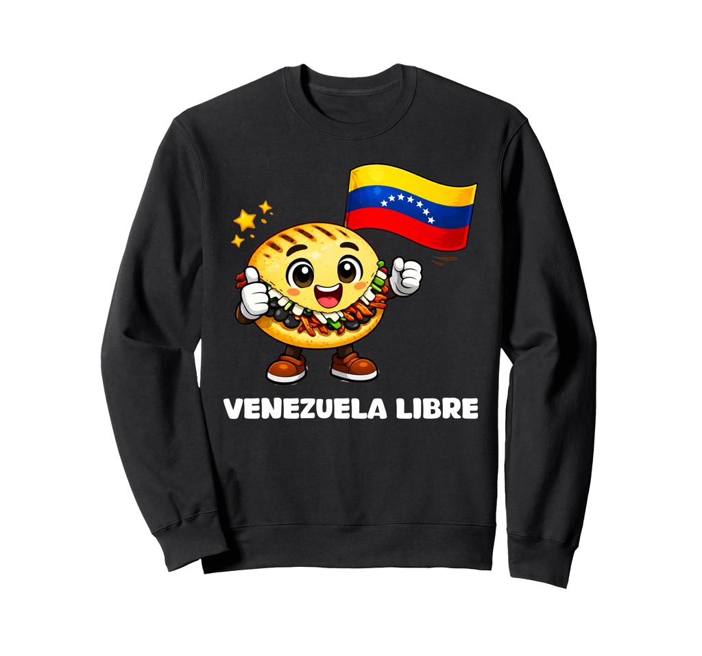 Venezuela Libre Venezuela Freedom Strong Arepa Flag Sweatshirt