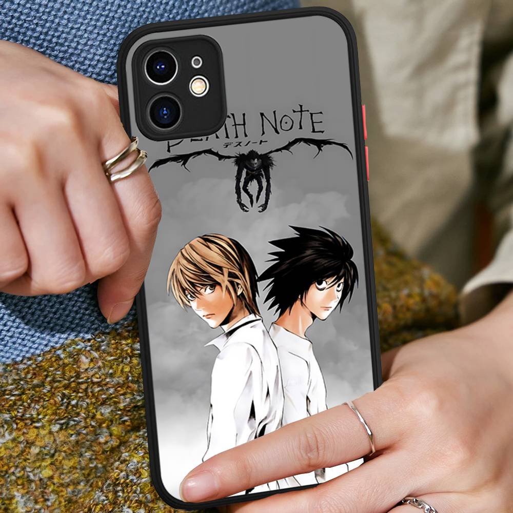 

Japan Anime Death Note Phone Cases For IPhone 16 15 14 Plus 13 12 11 Pro Max Matte Oft Bumper Phone Cover iphone 11