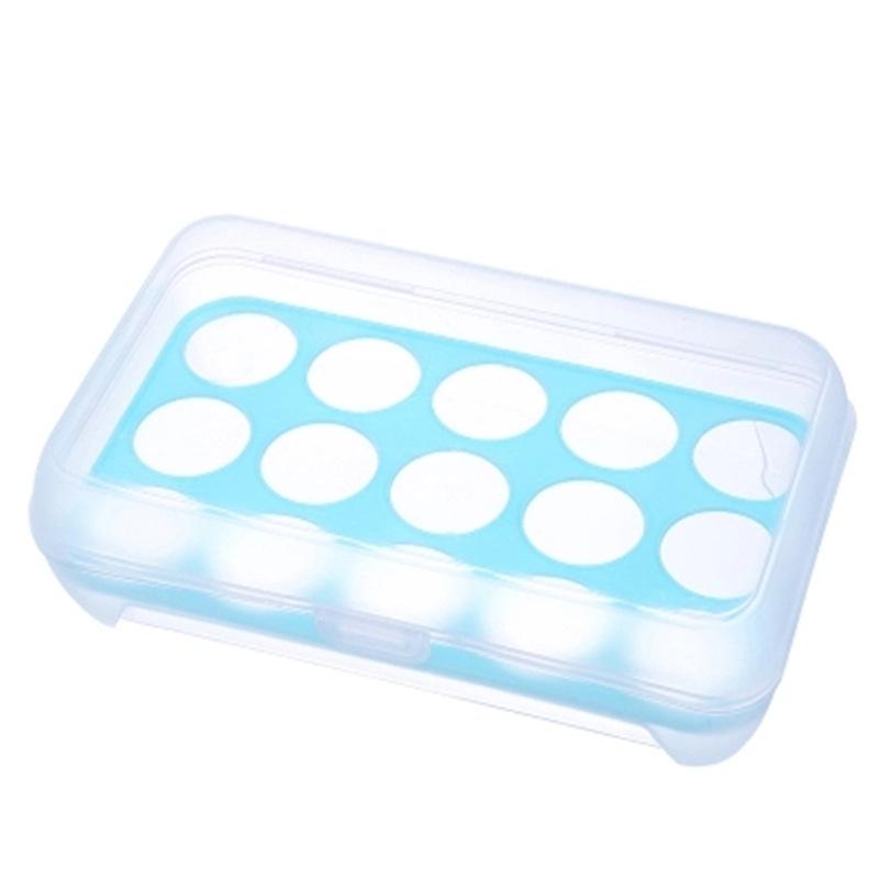 15-Grid Kitchen Egg Storage Box: Portable, Fresh-Keeping, Picnic-Ready, Durable Plastic Container