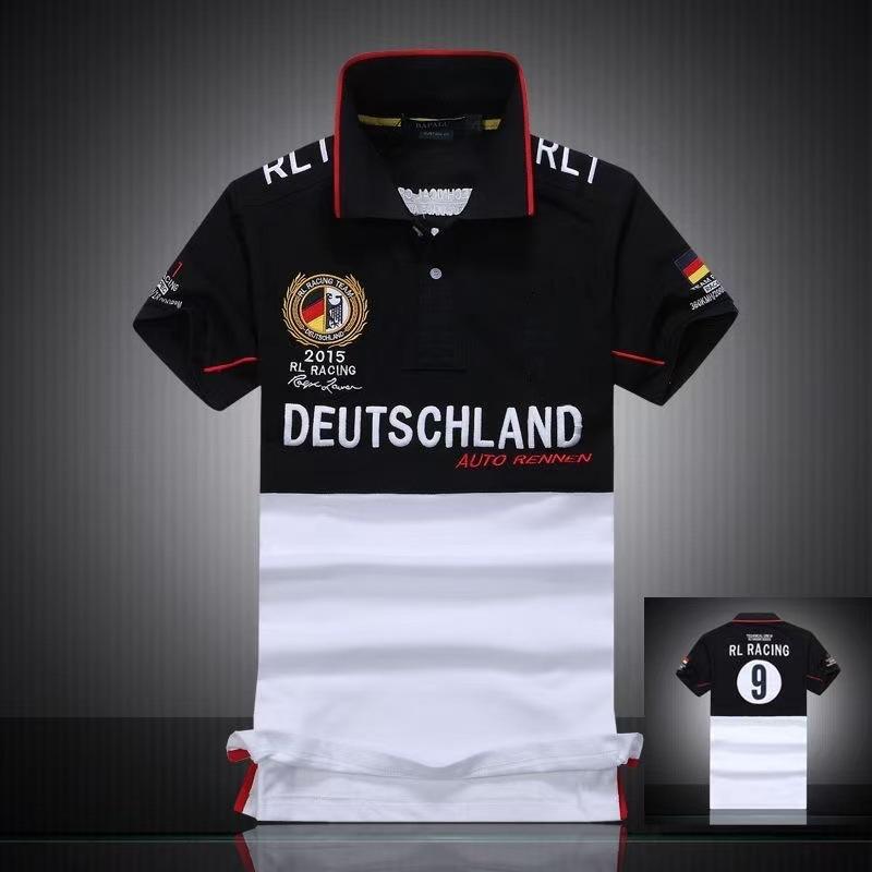 

Летняя вышитая рубашка поло для мужчин, деловая повседневная, поло для мужчин, с коротким рукавом, хлопковая, больших размеров, топы L