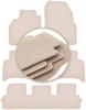 PREMIUM Beige Floor Mats For: Renault Grand Scenic III 7 Seats 2009-2015