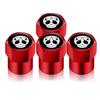 4 STKS Universele DIY Auto Wiel Band Luchtventiel Dopjes Steel Auto Stickers Voor Auto's Motor Auto Accessoires Decor Cadeau, Voor Schedel Stijl