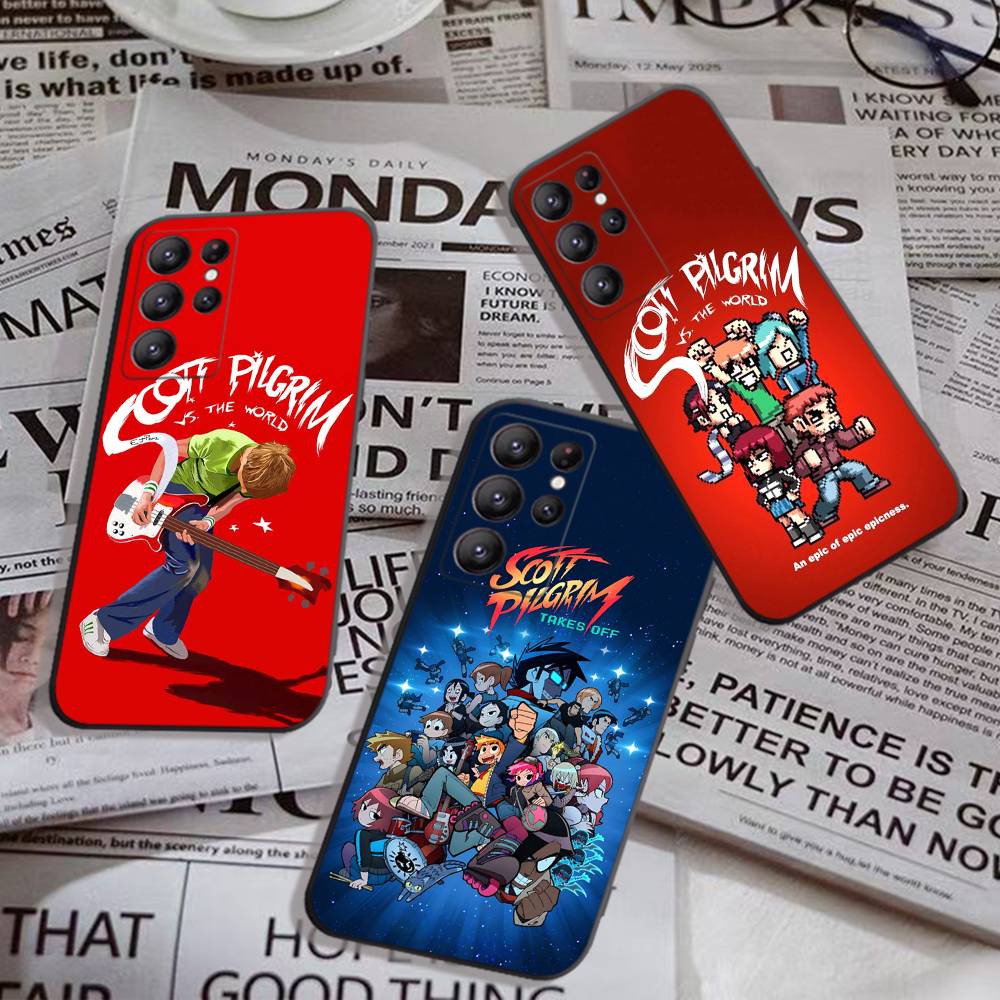 S-Scott Pilgrim Phone Case For Samsung S 24 Fe 25 Ultra Plus 20 Lite 21 30 22 23 24 22 Ultra 5G Fundas