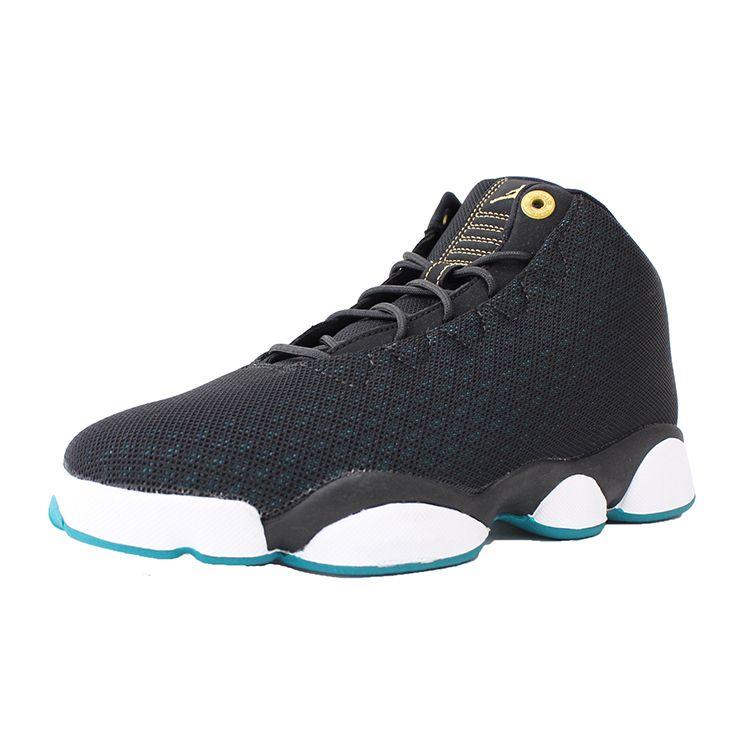 Air Jordan Horizon Low GS Black Metallic Gold Rio Teal White 846365-019