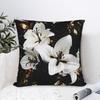 Black White Gold Flower Pillow Case Fashion Pillow Cover Comfy Pillowcases For Wedding Party Home Decor