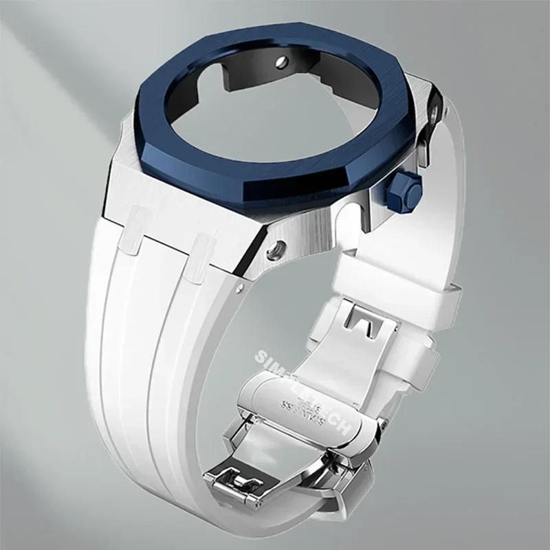 Mod Kit GEN5 GA2100 Metal Bezel for G shock Casioak Modification 4th Generation Rubber&Steel Watch Case Strap GA-B2100 2110