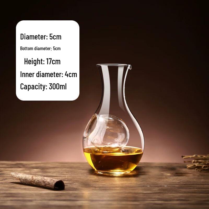 Japanese Style Crystal Glass Wine Chiller & Decanter