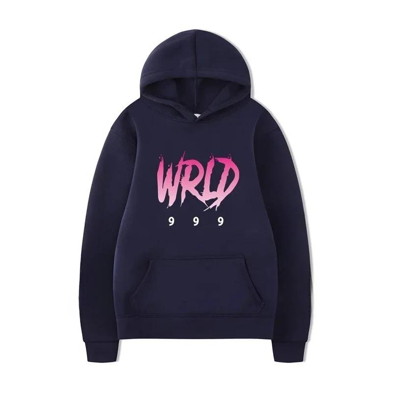 Men's Fashion Hooded Sweatshirt, American Singer, Juice WRLD Pattern, Printed Casual Sweatshirt, Comfortable Top